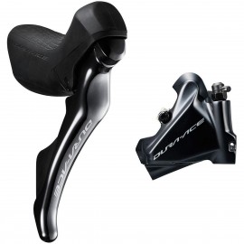 SHIMANO Kit Comando + Freno Disco Posteriore Flat Dura Ace ST-R9120 + BR-R9170