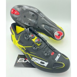 SIDI Scarpe Road Shot Nero Opaco/Giallo Fluo