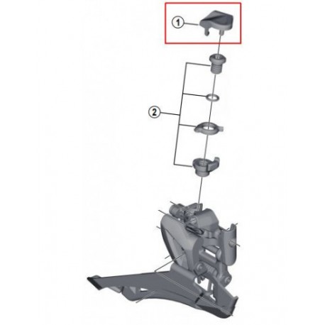 SHIMANO Tappino Deragliatore Anteriore Dura-Ace FD-R9100 Shimano Y5ZS22000